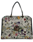 Dasien Botanical Floral Print Faux Leather Satchel Set