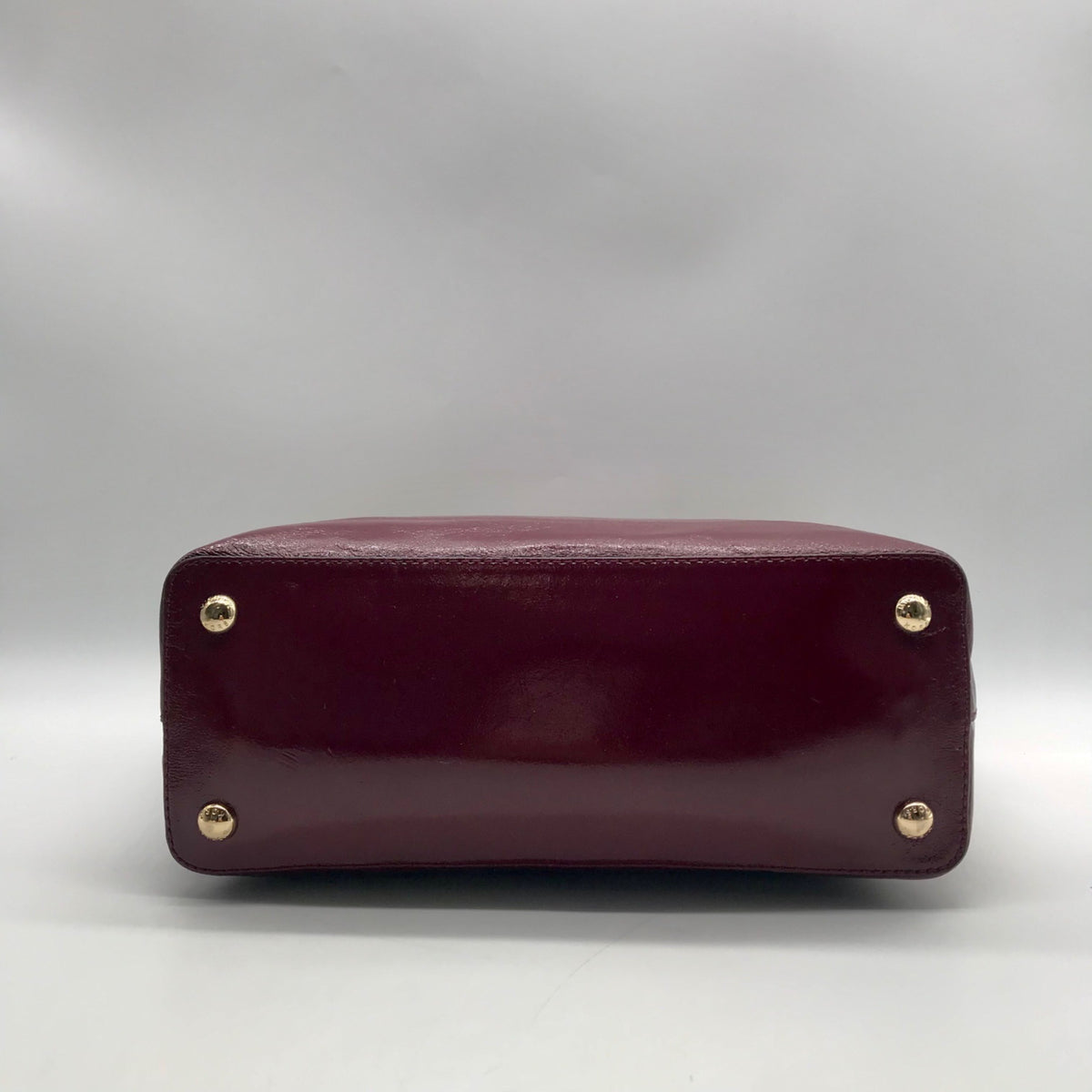 Michael Kors Burgundy Patent Leather Shoulder Bag