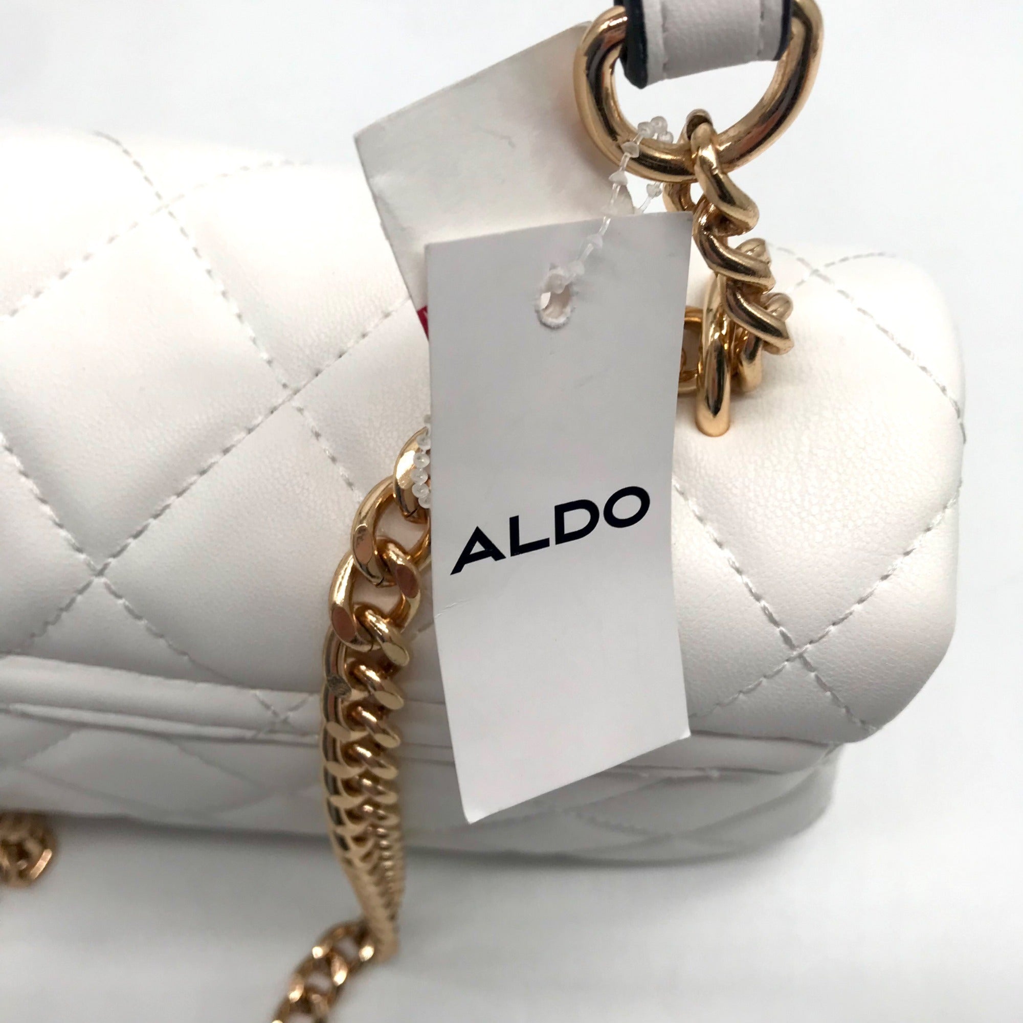 Aldo White Quilted Naeclya Convertible Crossbody