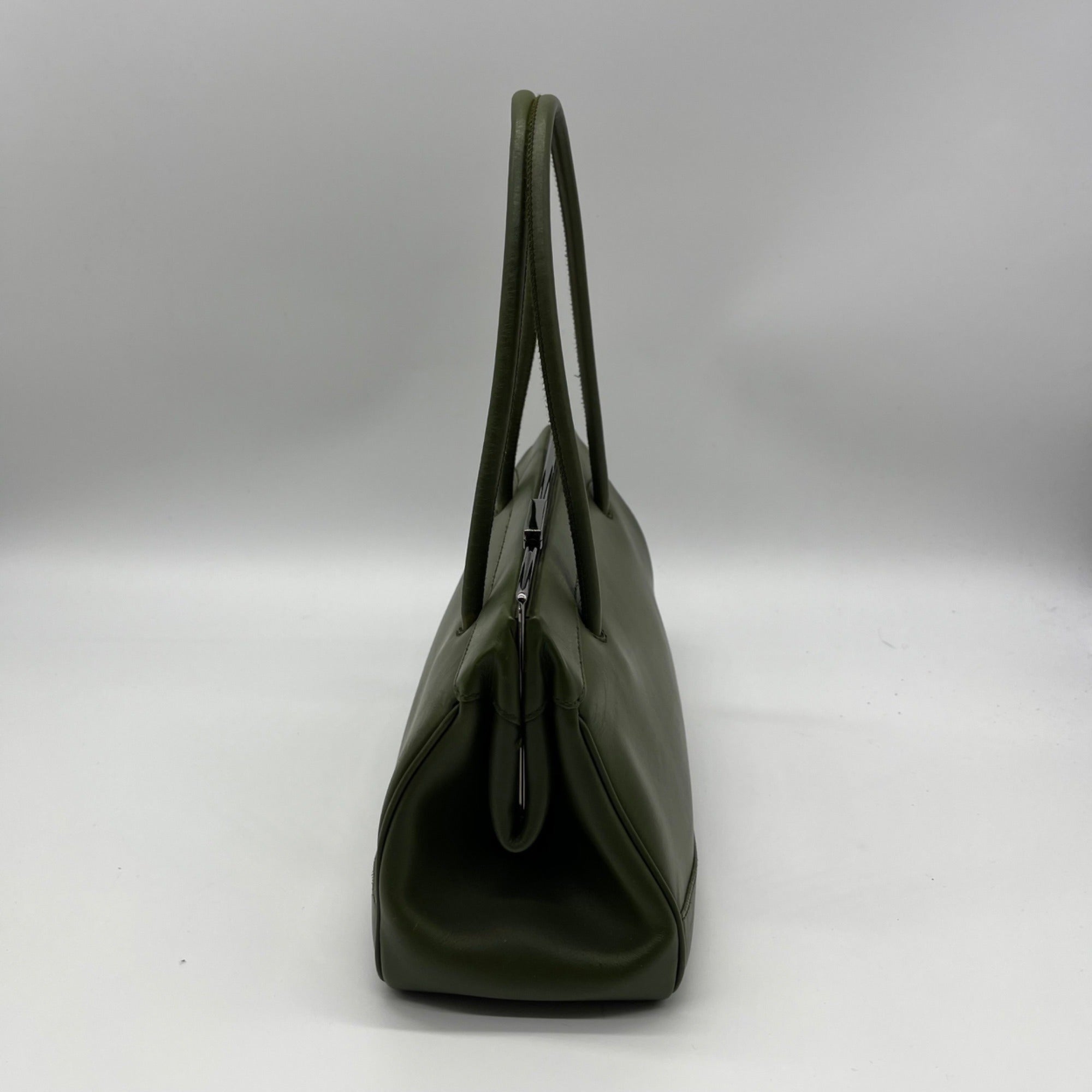 Gucci Olive Green Leather Shoulder Bag