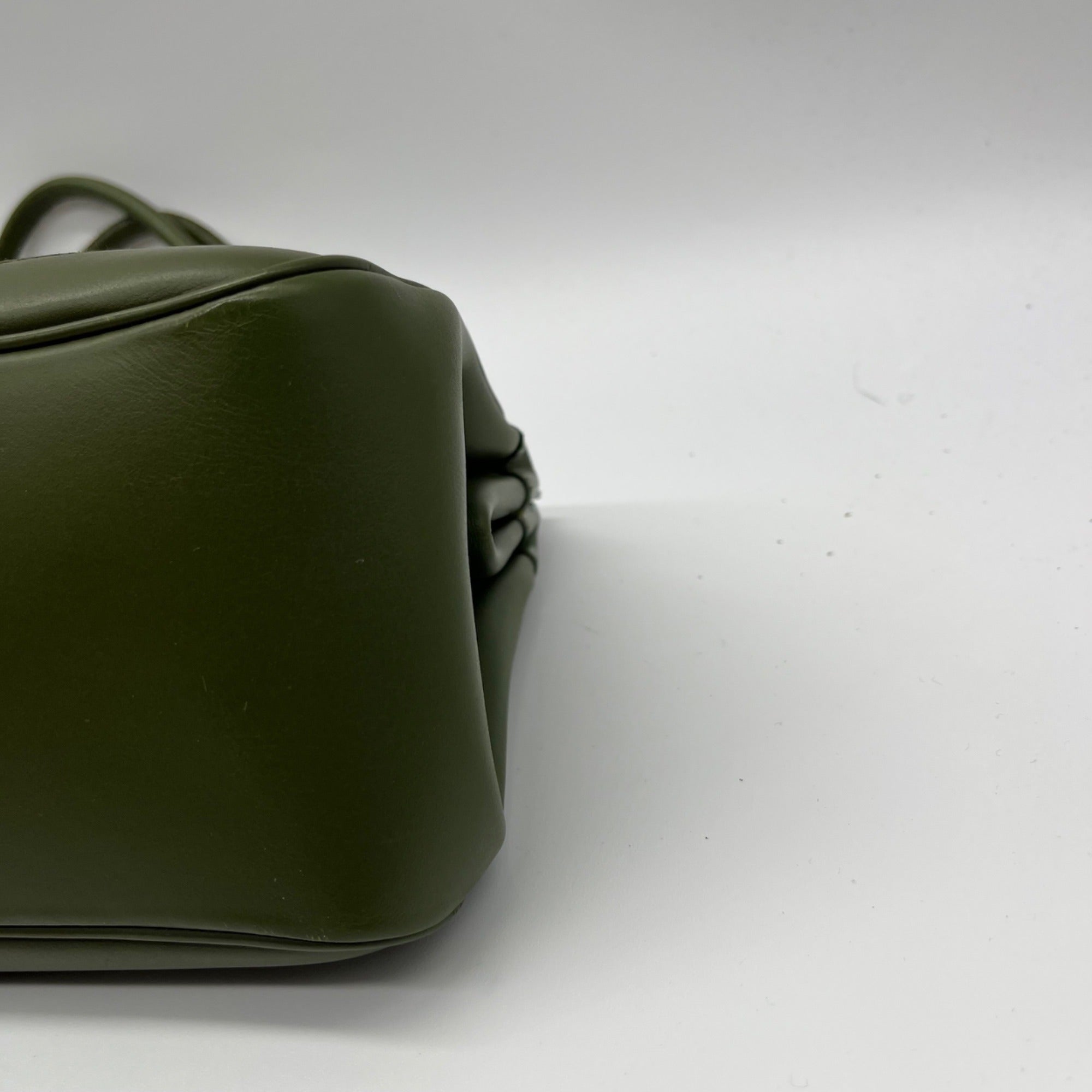 Gucci Olive Green Leather Shoulder Bag