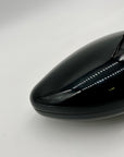 Black Glossy Oval Hard-Case Minaudière Evening Clutch Bag