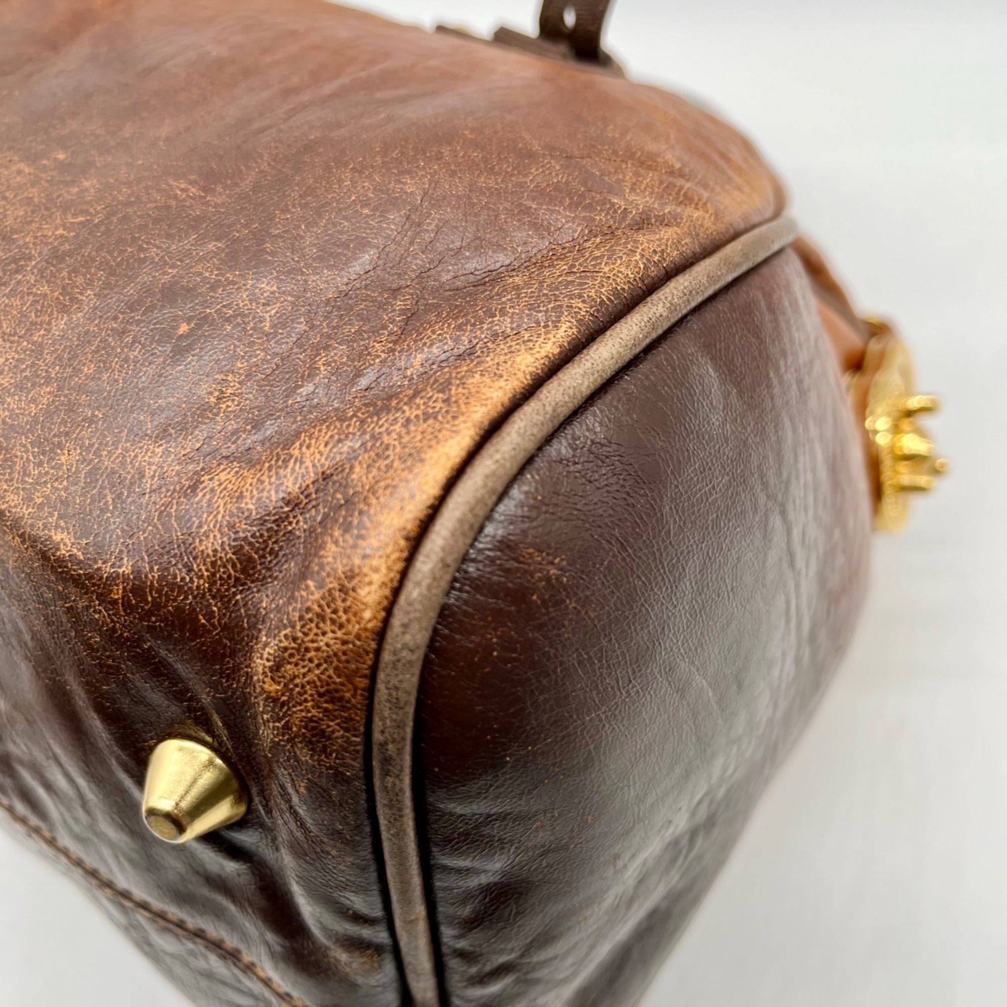 Steve Madden Brown Leather Shoulder Bag