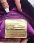 Coach Metallic Bronze Leather Claire Large Satchel