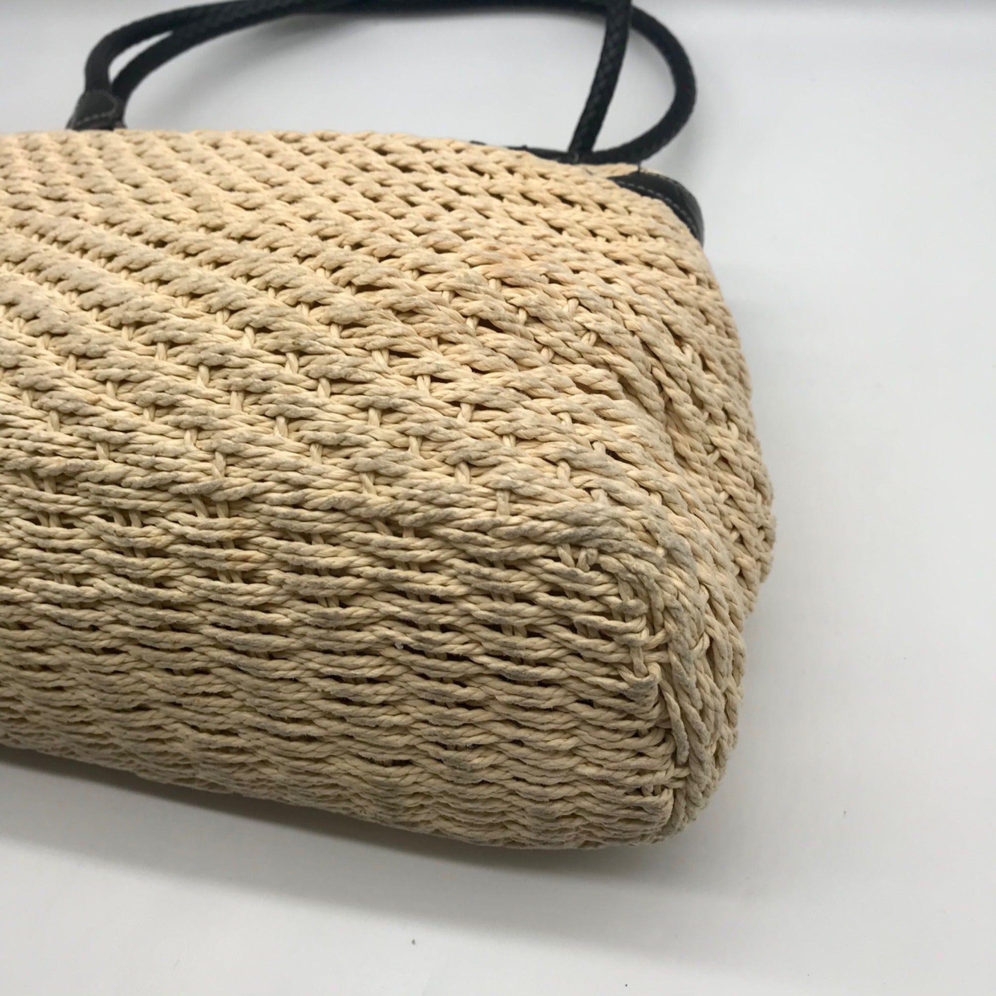 Brighton Khaki Woven Shoulder Tote Bag