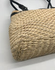 Brighton Khaki Woven Shoulder Tote Bag