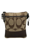 Coach Brown Monogram Canvas Crossbody Bag