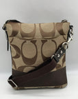 Coach Brown Monogram Canvas Crossbody Bag