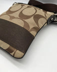 Coach Brown Monogram Canvas Crossbody Bag