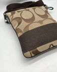 Coach Brown Monogram Canvas Crossbody Bag