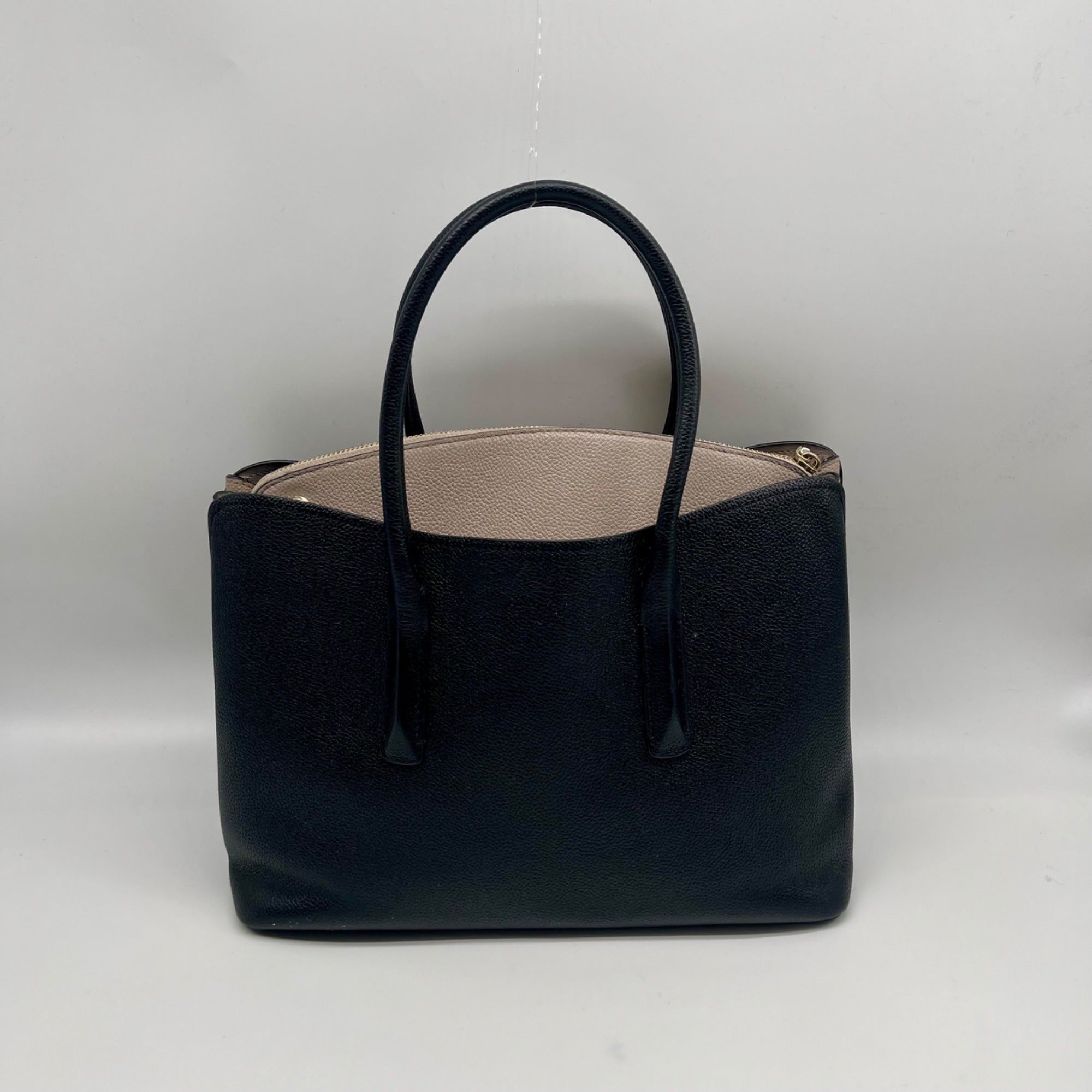 Kate Spade Black Pebbled Leather Margaux Satchel Bag