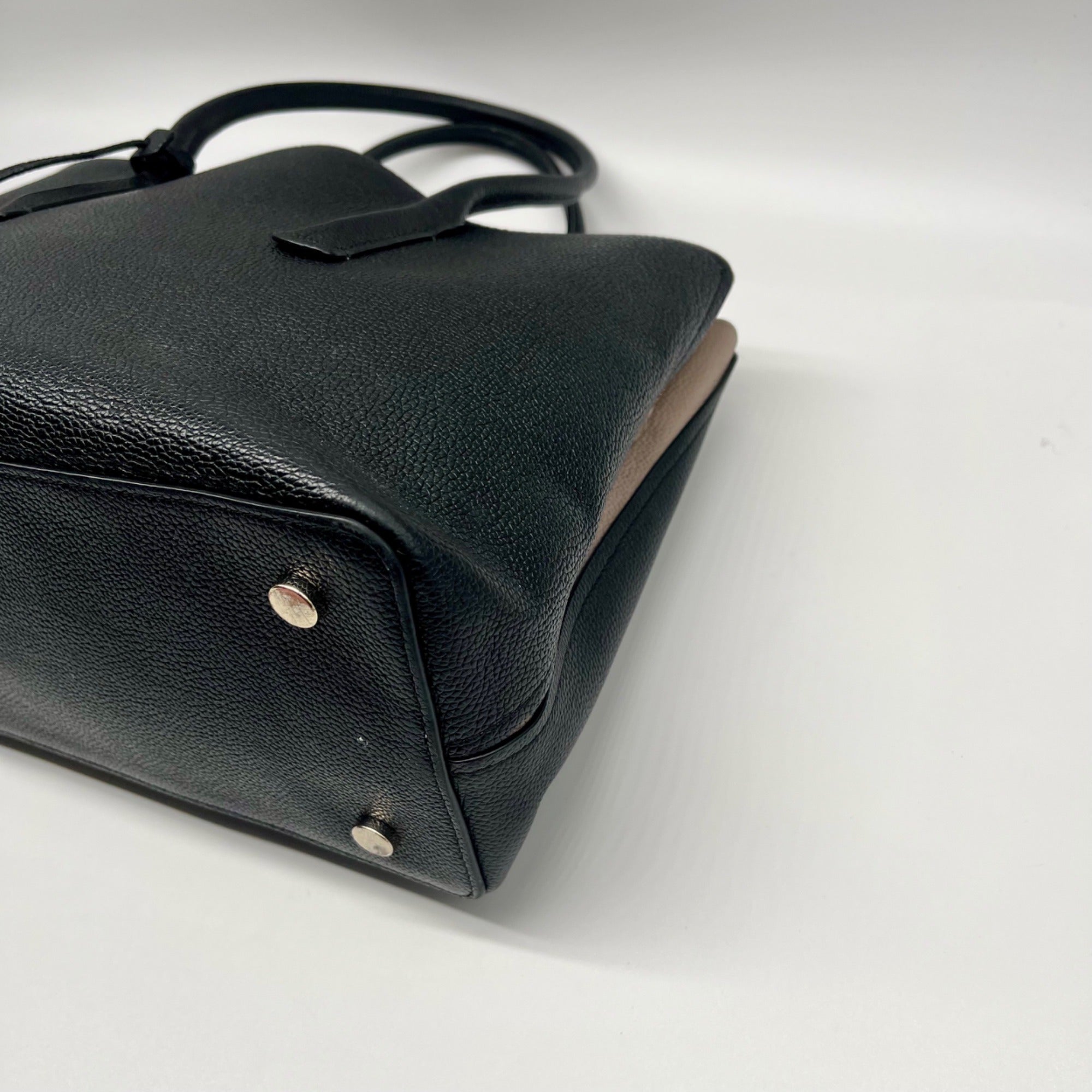 Kate Spade Black Pebbled Leather Margaux Satchel Bag