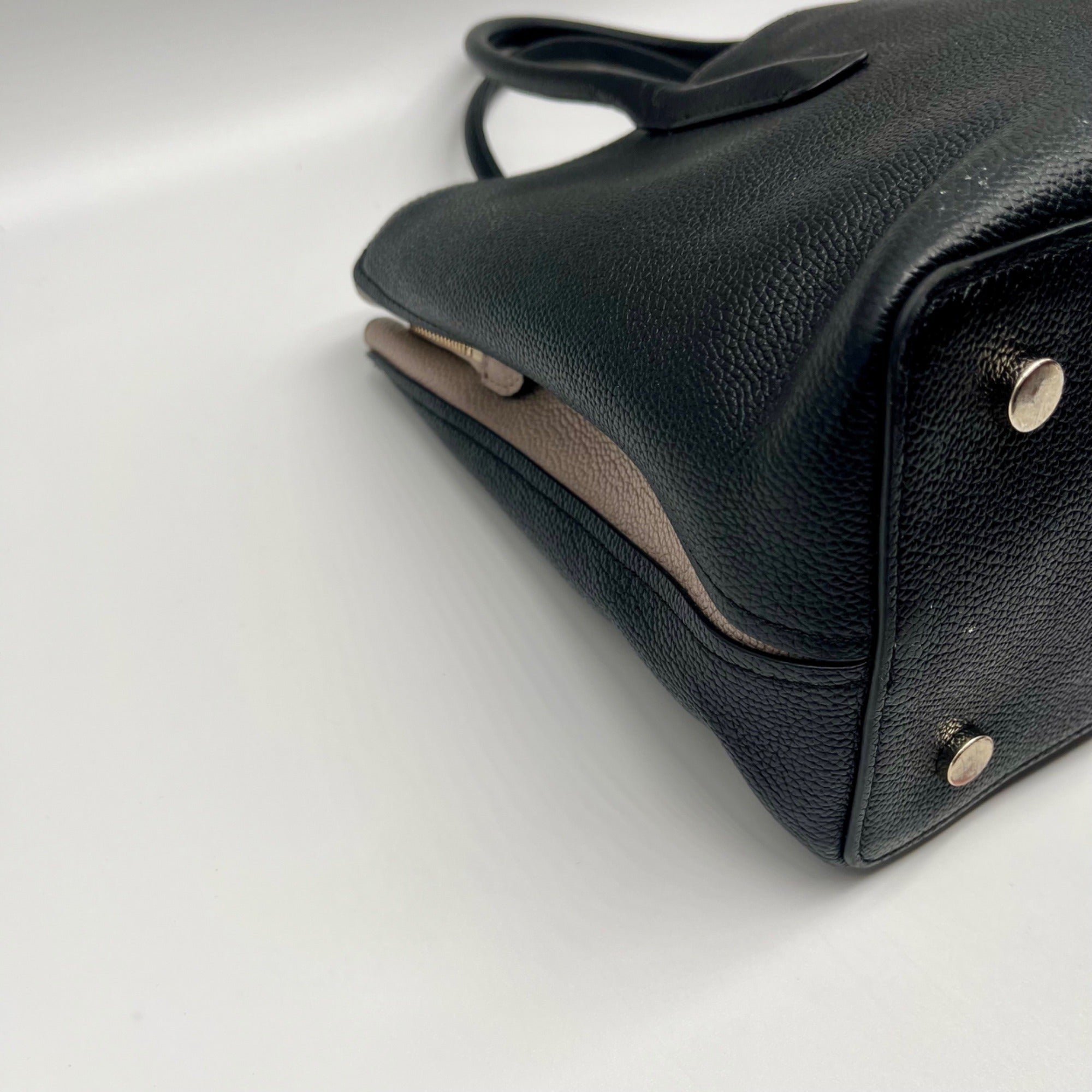 Kate Spade Black Pebbled Leather Margaux Satchel Bag