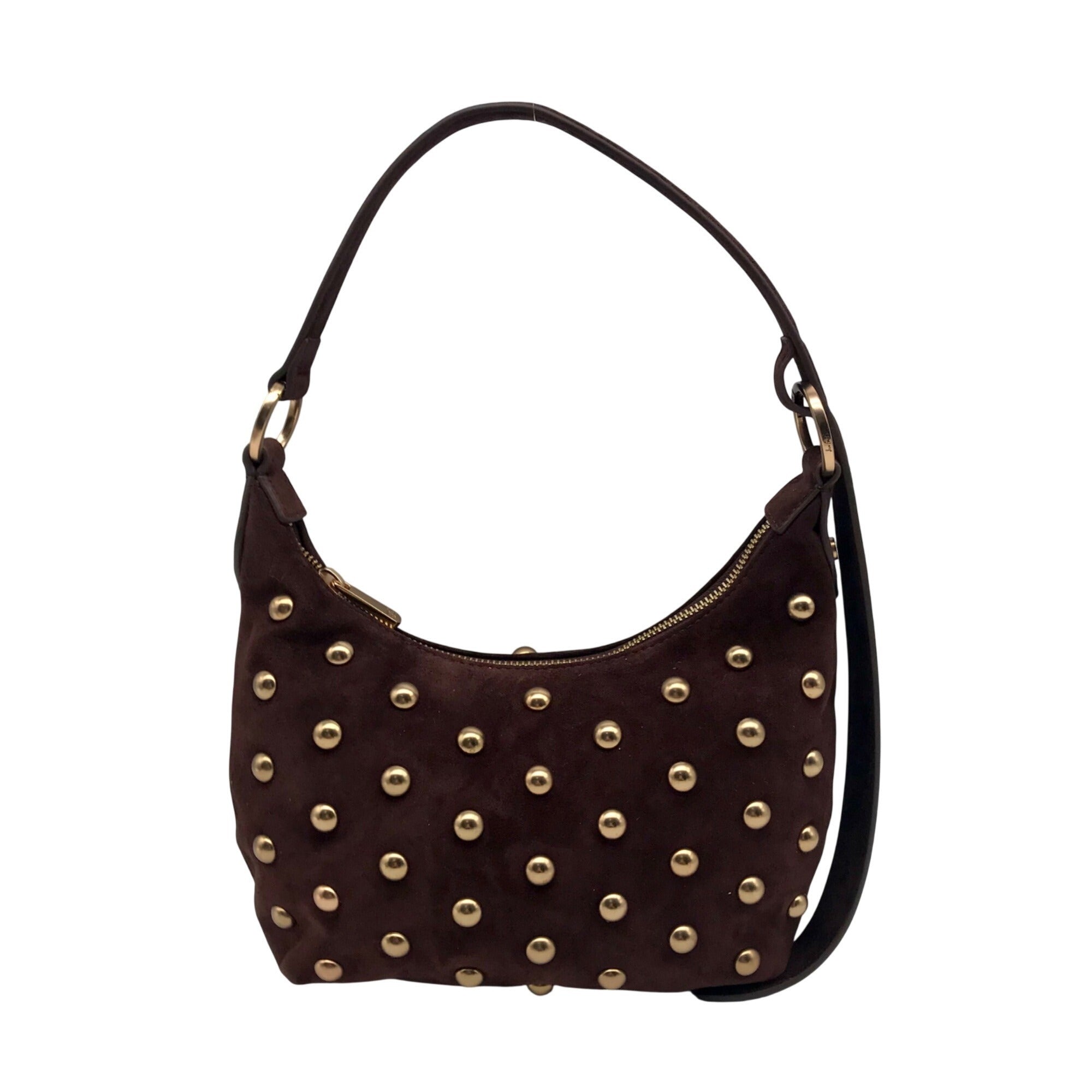Sam Edelman Spiced Pecan Leather Convertible Bracelet Handle Crossbody Bag