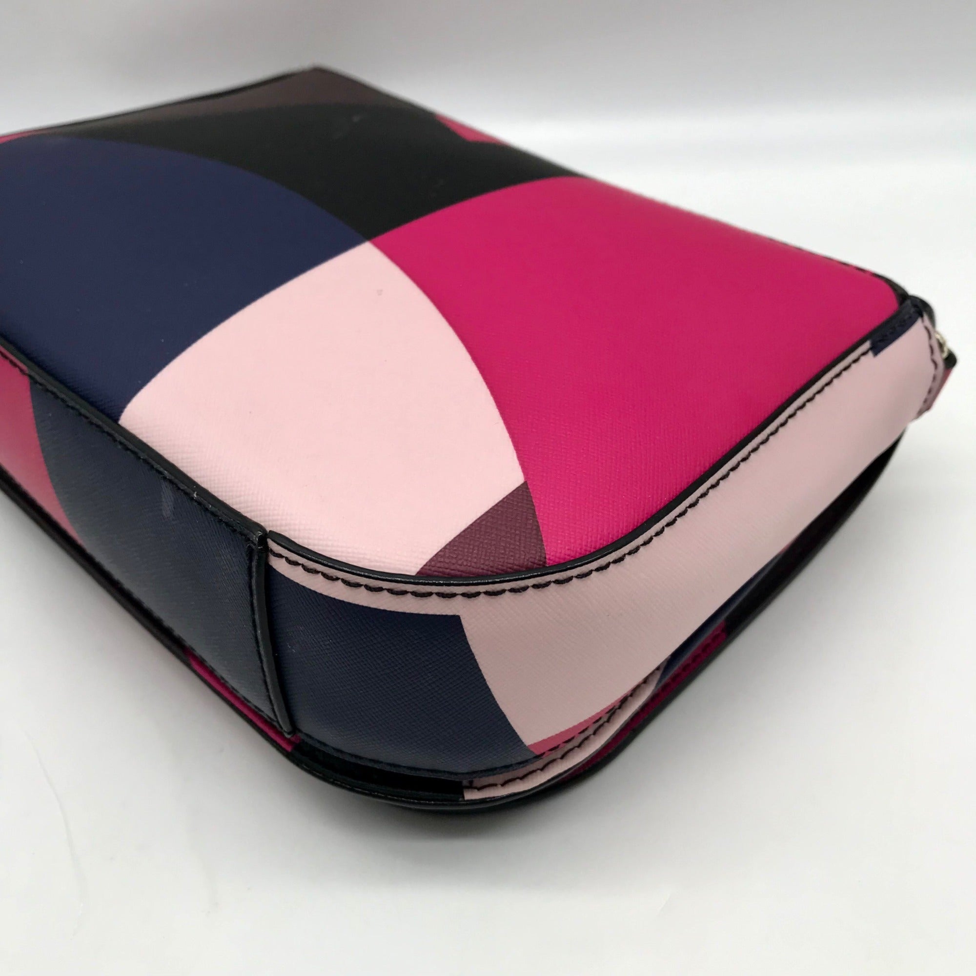 Kate Spade Pink Multi Leather Laurel Way Ego Spotlight Crossbody Bag