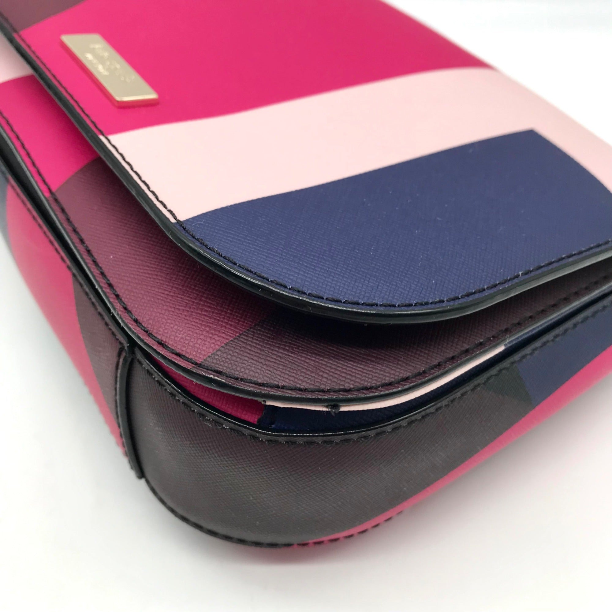 Kate Spade Pink Multi Leather Laurel Way Ego Spotlight Crossbody Bag