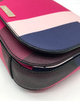Kate Spade Pink Multi Leather Laurel Way Ego Spotlight Crossbody Bag