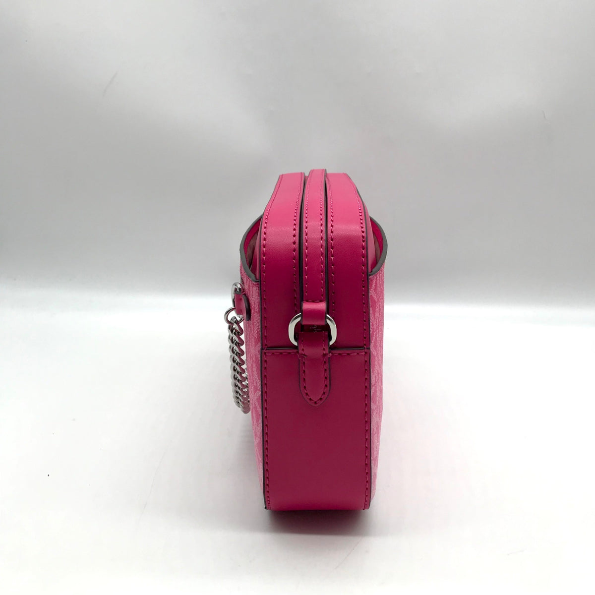 Michael Kors Dragon Fruit Ombre Leather Jet Set Logo Crossbody Bag