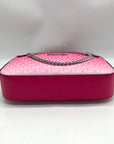 Michael Kors Dragon Fruit Ombre Leather Jet Set Logo Crossbody Bag