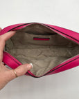 Michael Kors Dragon Fruit Ombre Leather Jet Set Logo Crossbody Bag