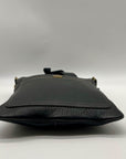 Coach Black Pebbled Leather Kitt Messenger Crossbody Bag