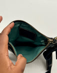 Coach Black Pebbled Leather Kitt Messenger Crossbody Bag