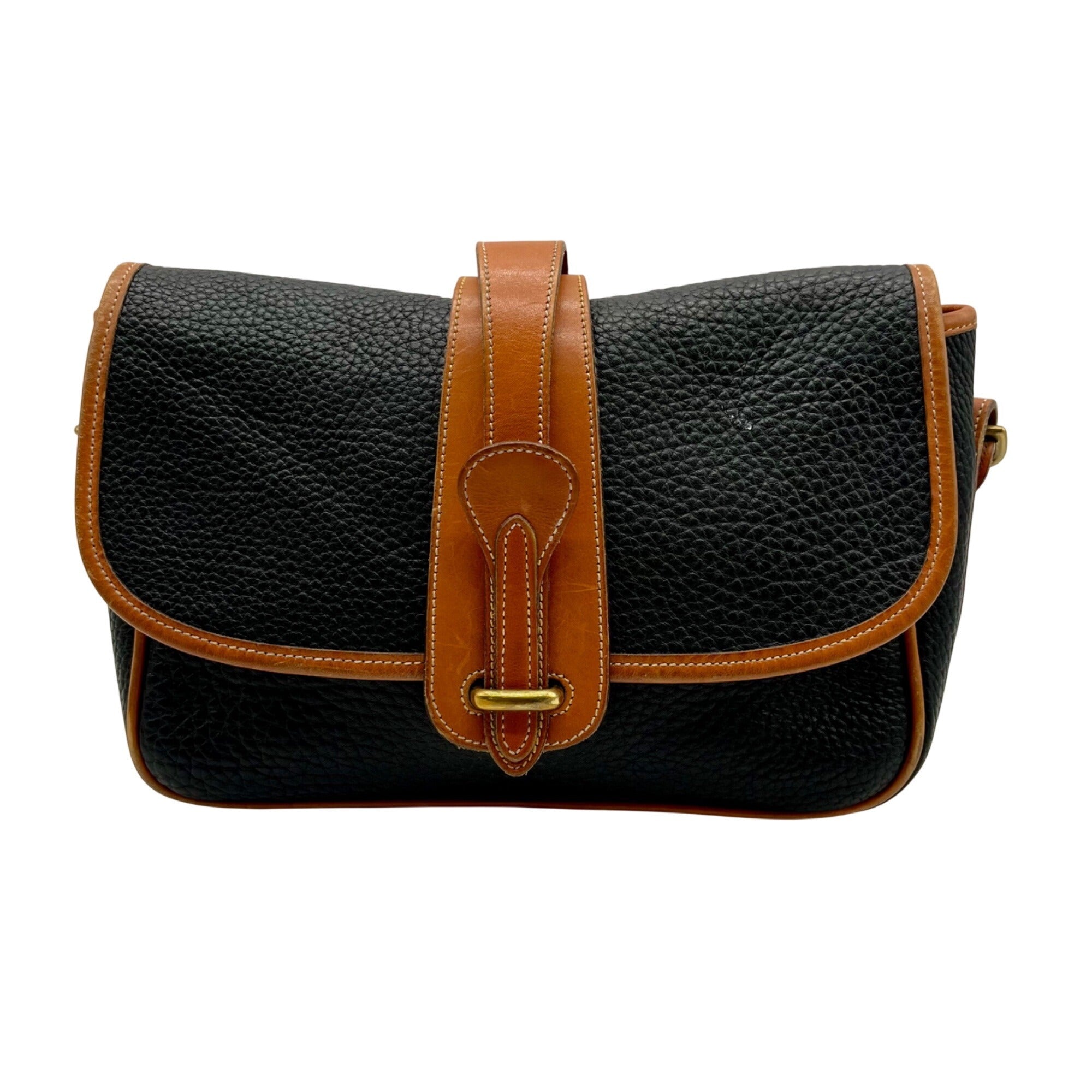 Dooney And Bourke Black Pebbled Leather Crossbody