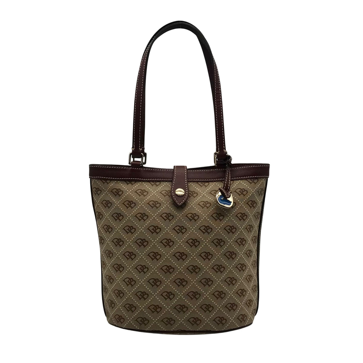 Dooney &amp; Bourke Beige Signature Canvas Tote Bag