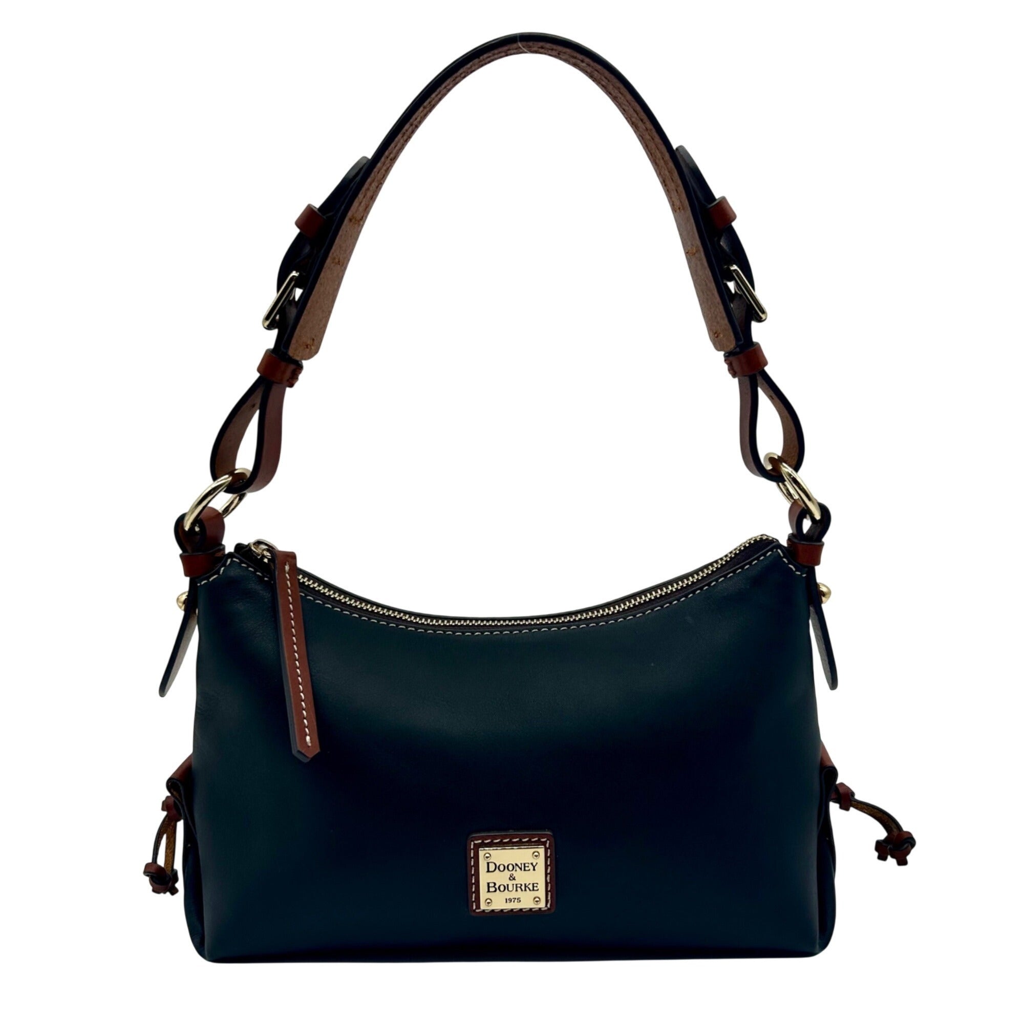 Dooney & Bourke Black Leather Penrose Shoulder Bag 