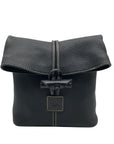 Dooney & Bourke Black Pebbled Grain Leather Toggle Crossbody Bag 