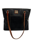 Dooney & Bourke Black Pebbled Leather Lexington Tote Bag