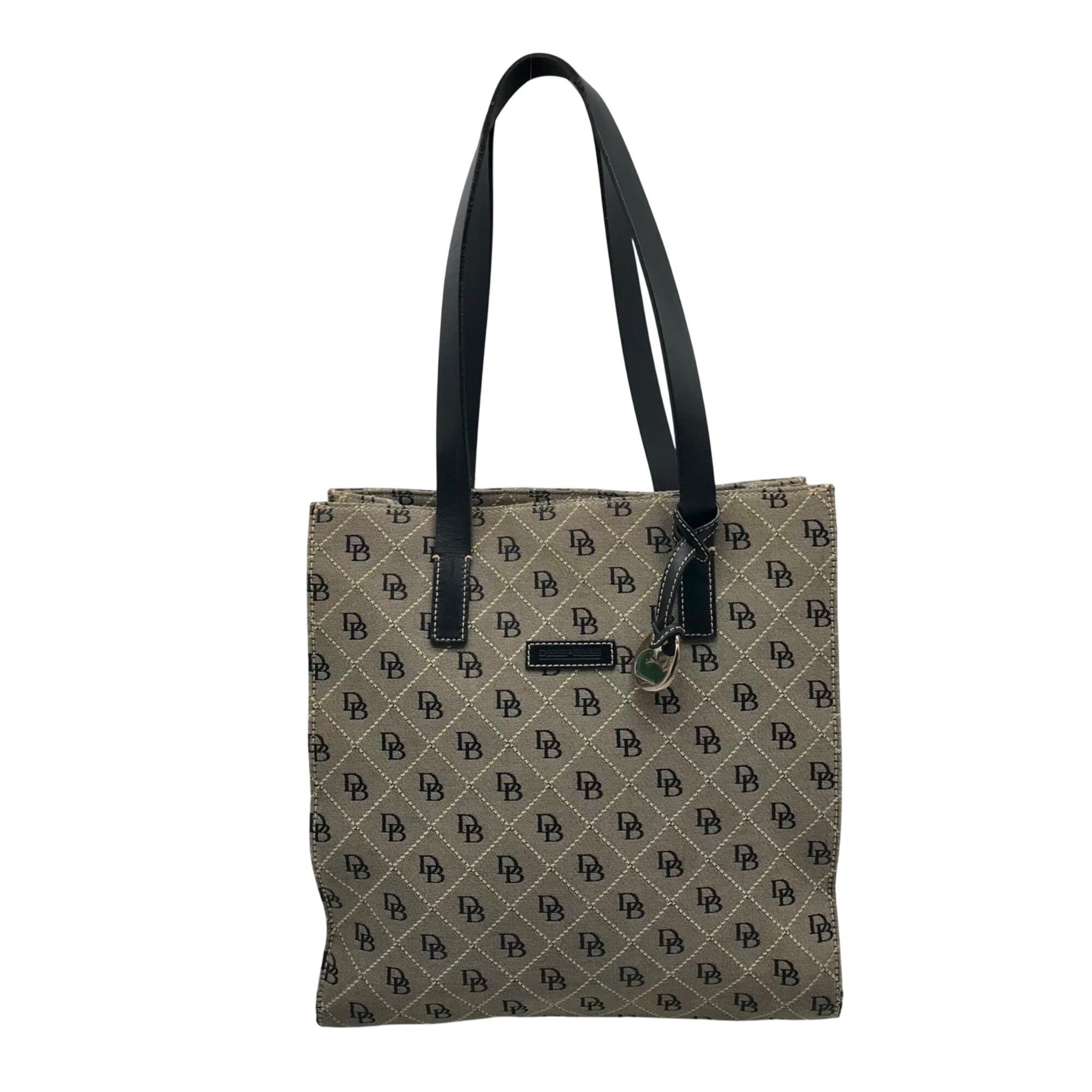 Dooney &amp; Bourke Gray Monogram Canvas North South Tote Bag