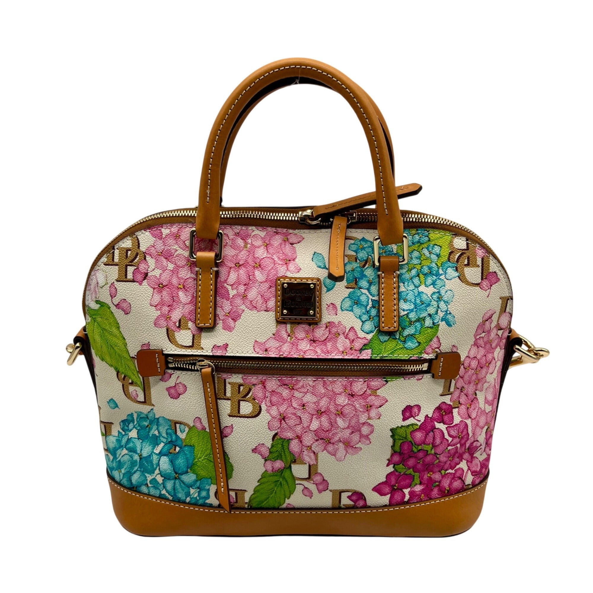 Dooney &amp; Bourke Hydrangea Monogram Domed Satchel