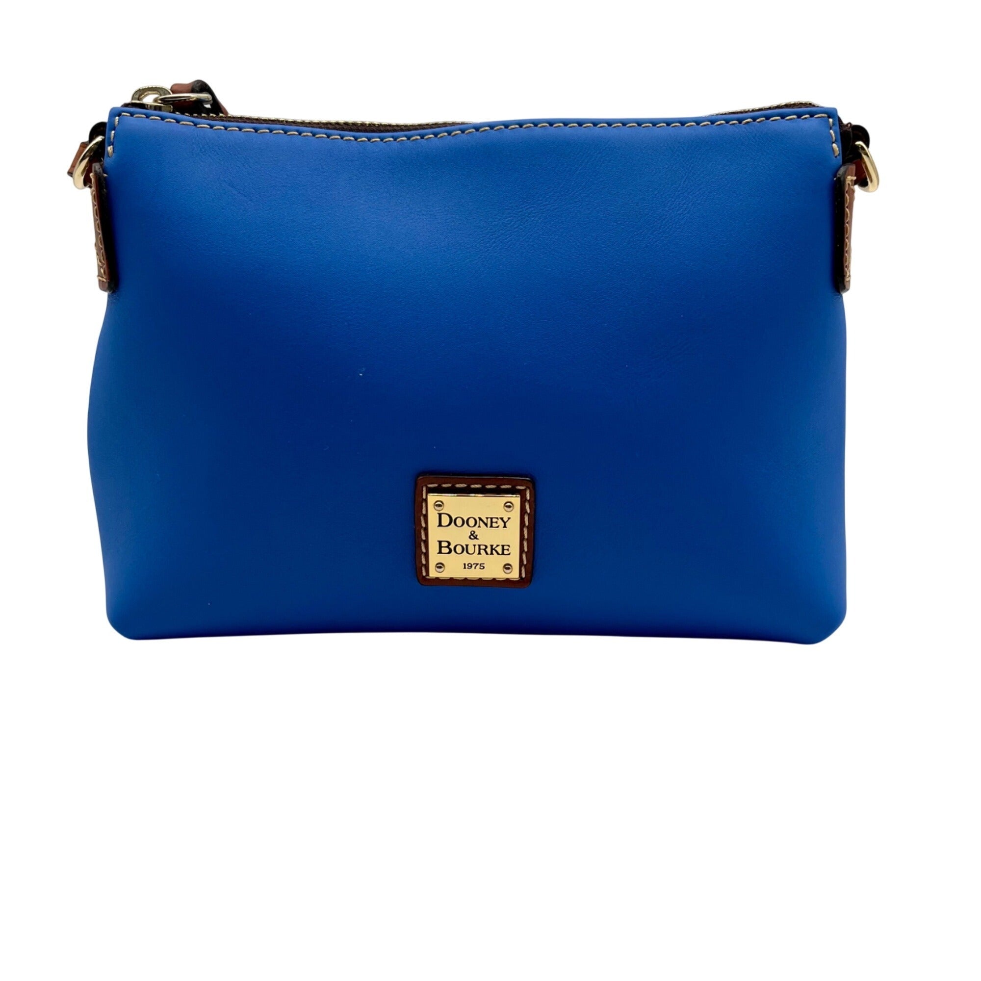 Dooney &amp; Bourke Kirby Robin Blue Smooth Leather Crossbody Bag