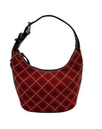 Dooney & Bourke Red Signature Canvas Hobo Shoulder Bag
