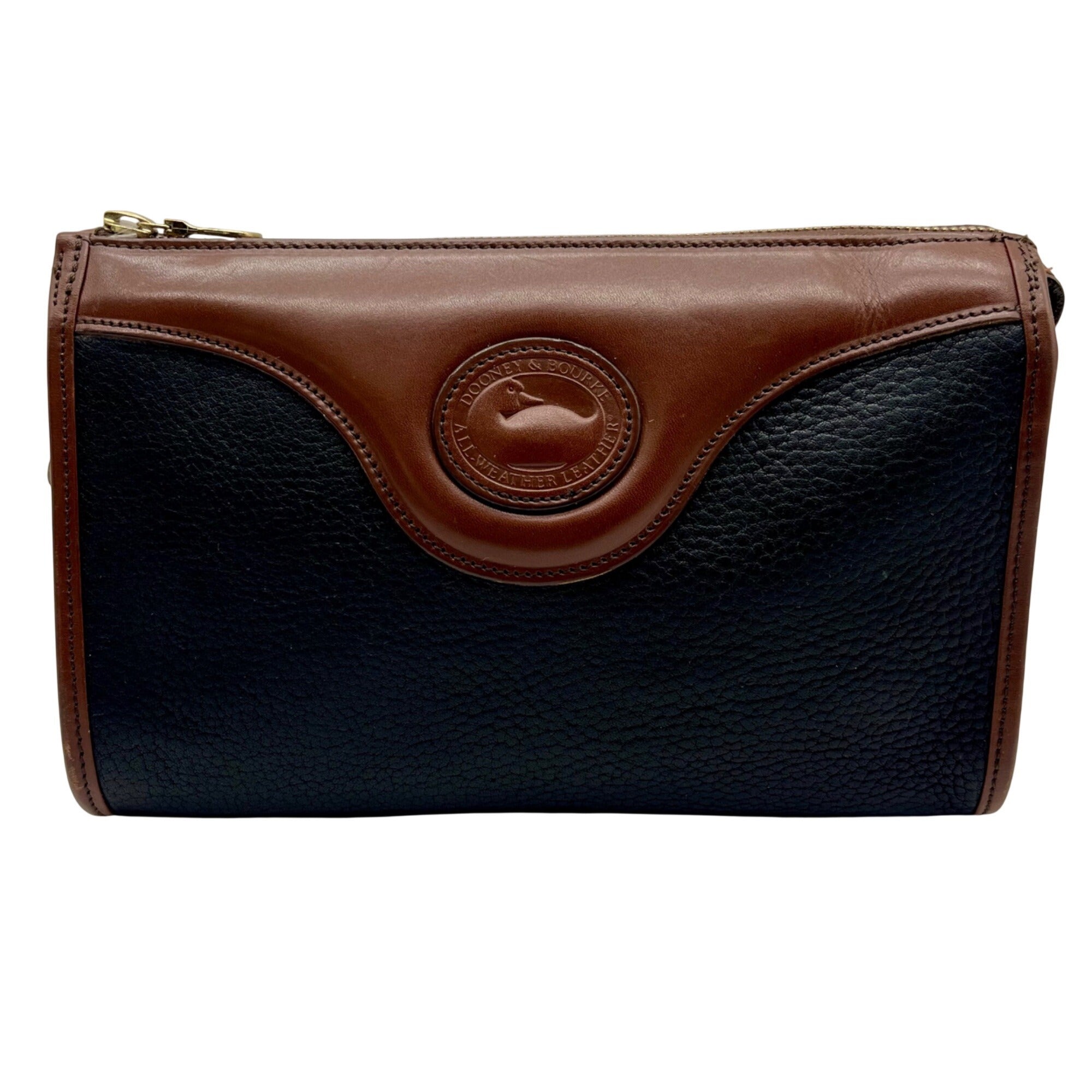 Dooney &amp; Bourke Vintage Black &amp; Brown Crossbody