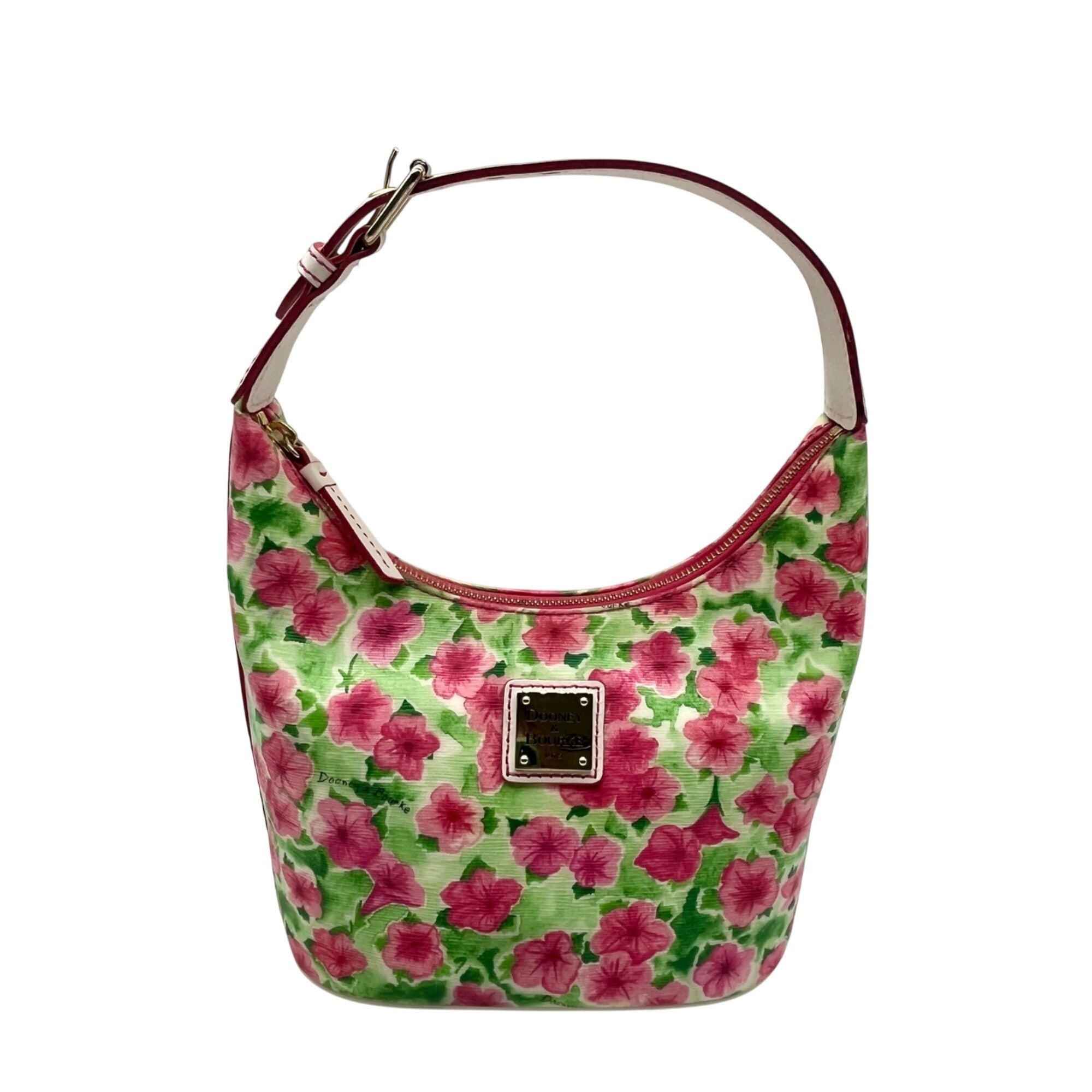 Dooney &amp; Bourke Vintage Pink Petunia Shoulder Bag