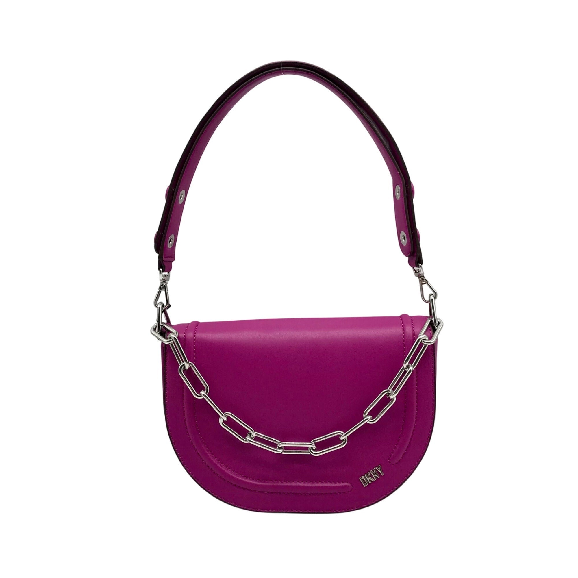 DKNY Dark Orchid Orion Convertible Flap Shoulder Bag