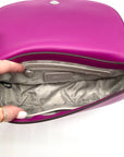 DKNY Dark Orchid Orion Convertible Flap Shoulder Bag