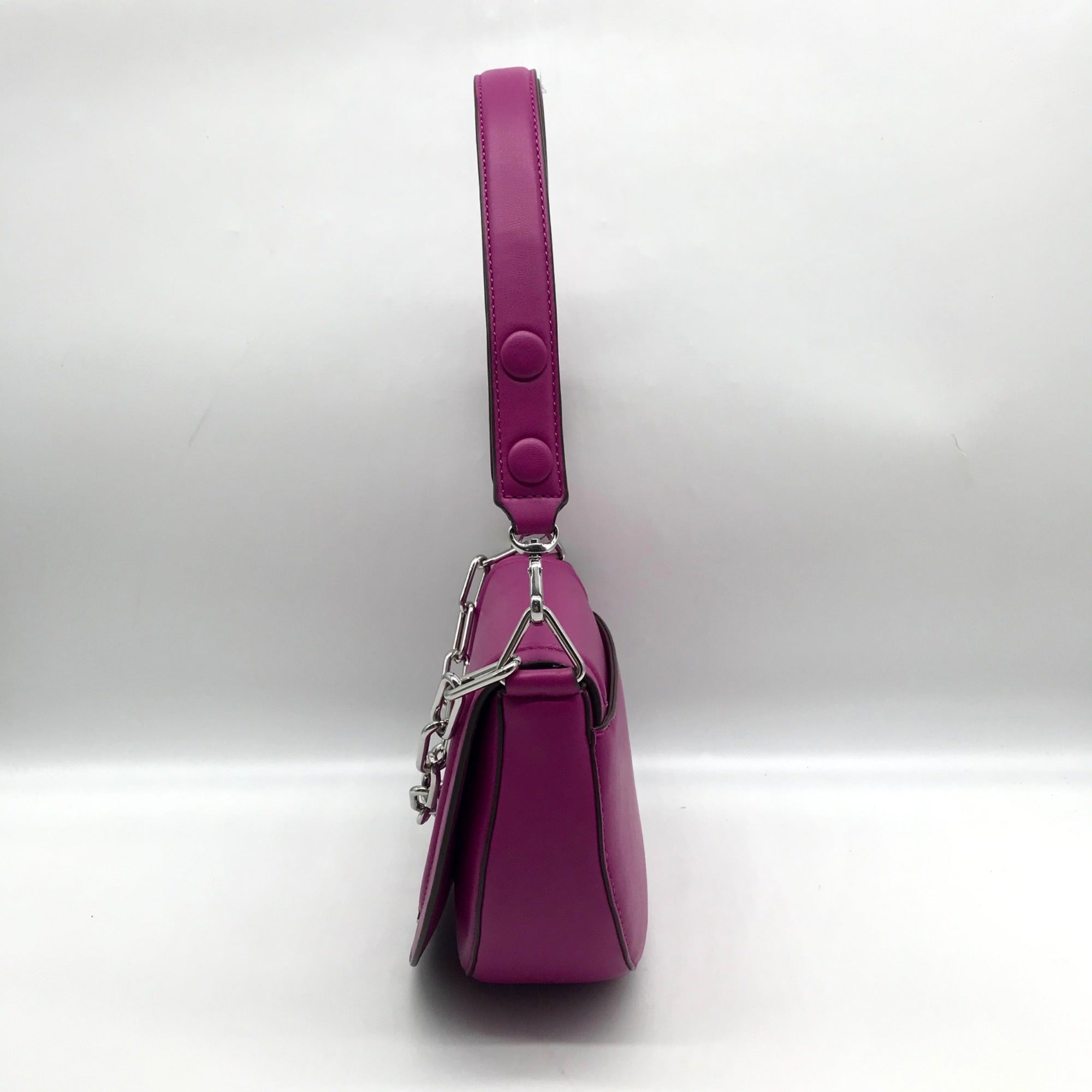 DKNY Dark Orchid Orion Convertible Flap Shoulder Bag