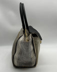 Vince Camuto Julia Cream & Grey Satchel Bag