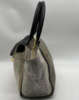 Vince Camuto Julia Cream & Grey Satchel Bag