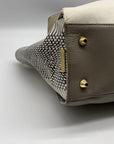 Vince Camuto Julia Cream & Grey Satchel Bag