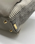 Vince Camuto Julia Cream & Grey Satchel Bag
