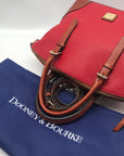 Dooney & Bourke Red Pebble Grain Leather Domed Satchel