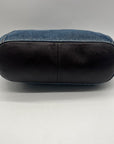 Patricia Nash Denim Blue Fabric Large Convertible Clutch