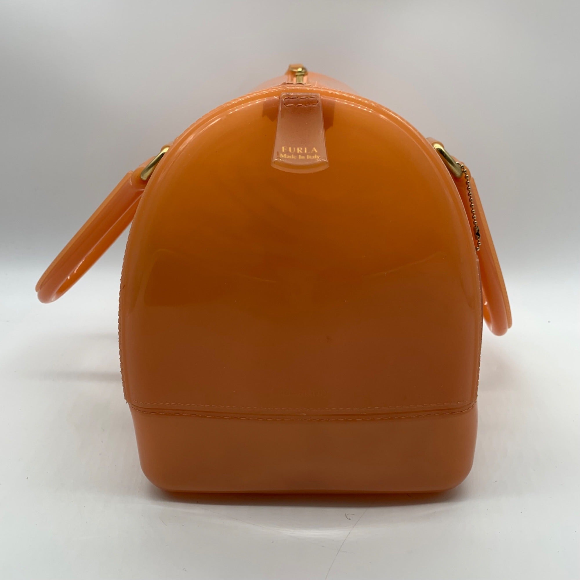 Furla PVC Bright Orange Candy Bag