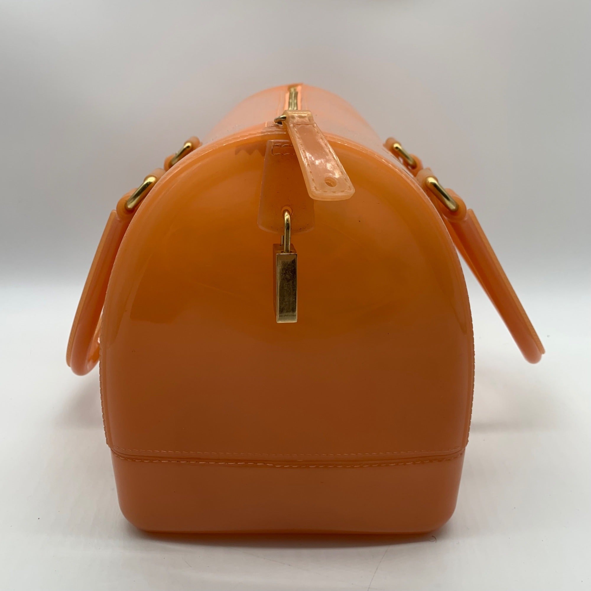 Furla PVC Bright Orange Candy Bag