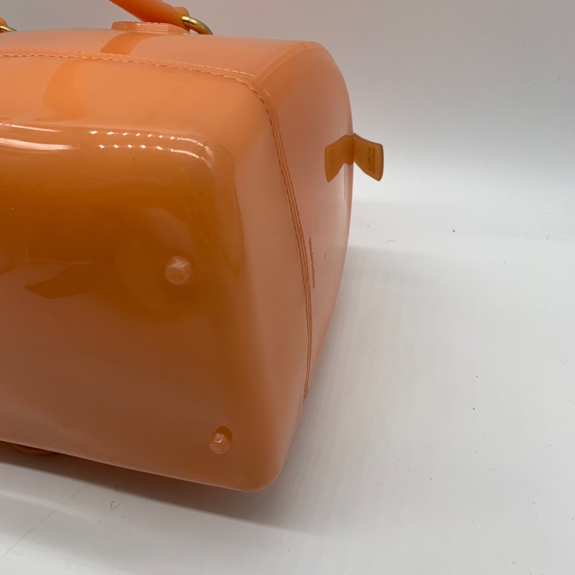 Furla PVC Bright Orange Candy Bag