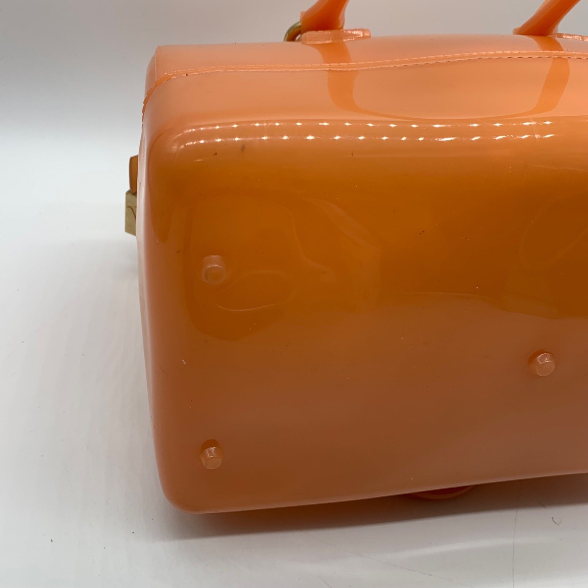 Furla PVC Bright Orange Candy Bag